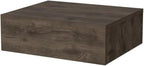 Vienna 1-Drawer Manufactured Wood Floating Nightstand, Dark Brown