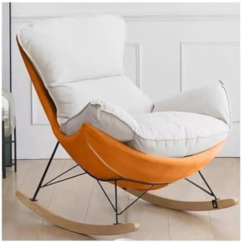 Rocking Recliner Chair with Footrest & Lumbar Support, Tech Cloth Single ...