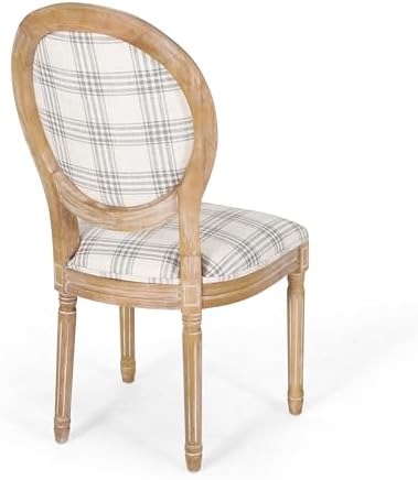 Christopher Knight Home Phinnaeus Dining Chair Set, Set of 4, Wood, Gray Plai...