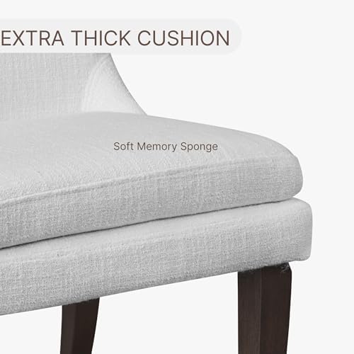 KISLOT Upholstered Dining Chairs Modern Sidechair Performance Fabric High Bac...