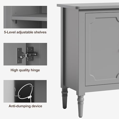 RoyalCraft Buffet Cabinet with Storage, 59" Painted Sideboard Coffee Bar