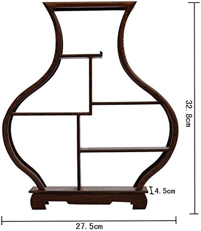 NWFashion Chinese Wooden Assemble Display Stand Square Curio Cabinets Shelf (1)