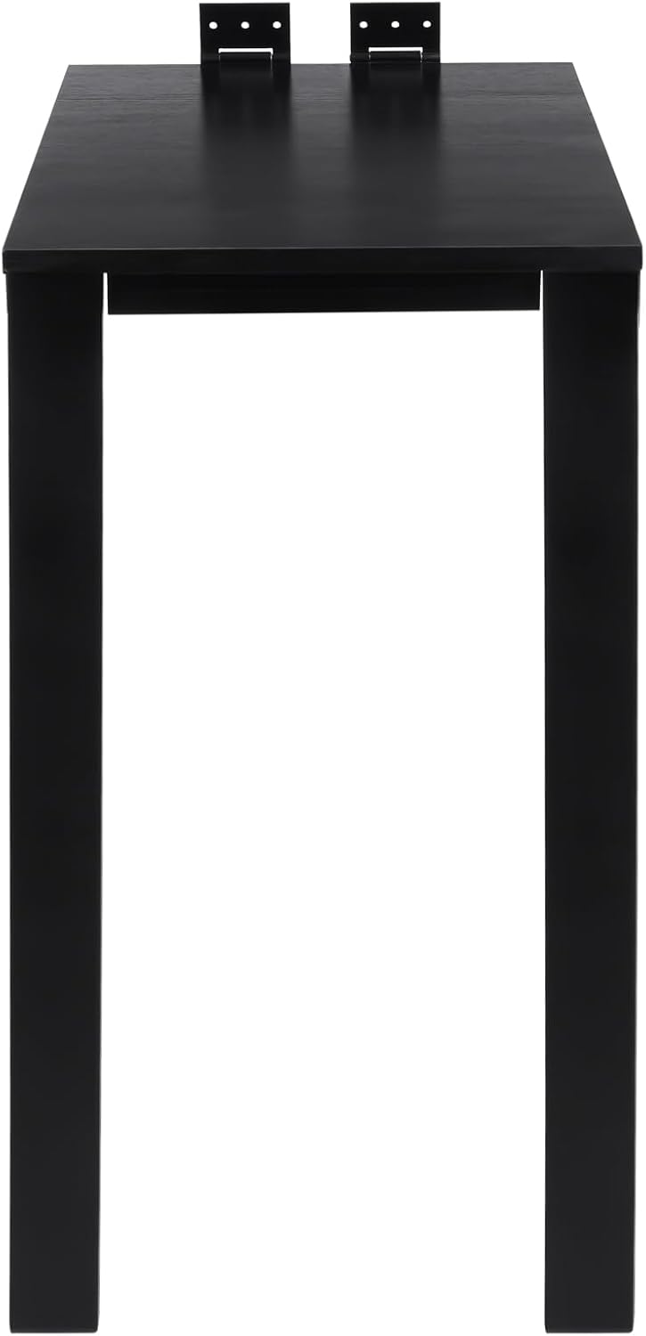 Folding Dining Table, Wall Mounted Folding Table with Support Legs, 29.52 x 1...
