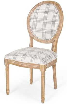 Christopher Knight Home Phinnaeus Dining Chair Set, Set of 4, Wood, Gray Plai...