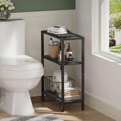 3-Tier Side Table Set of 2, Small End Table, Sofa Side Table for Narrow Space...