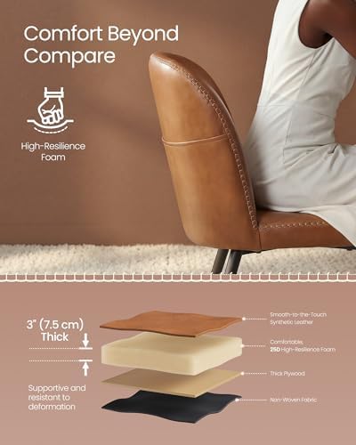 VASAGLE Dining Chairs Set of 6, Upholstered Kitchen Chairs