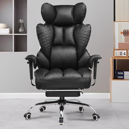GTPLAYER Big and Tall Gaming Chair 400lbs Heavy Duty Office Chair with Footre...