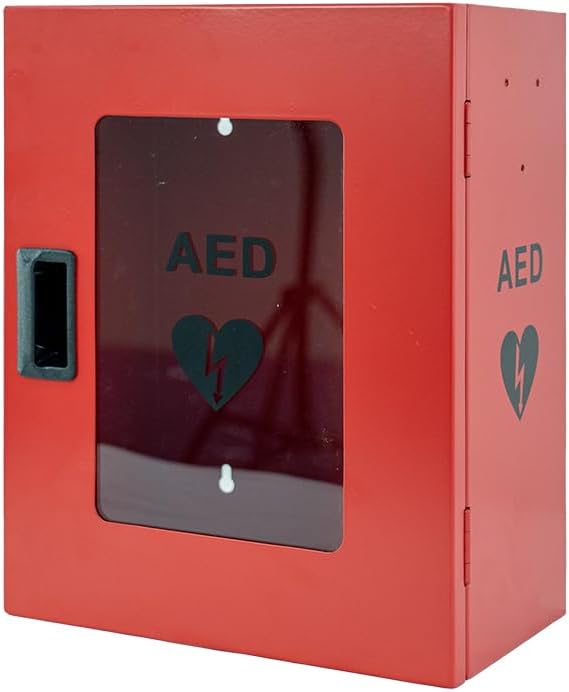ISOP AED Defibrillator Storage Cabinet | Wall Mounted First Aid Box | Univers...
