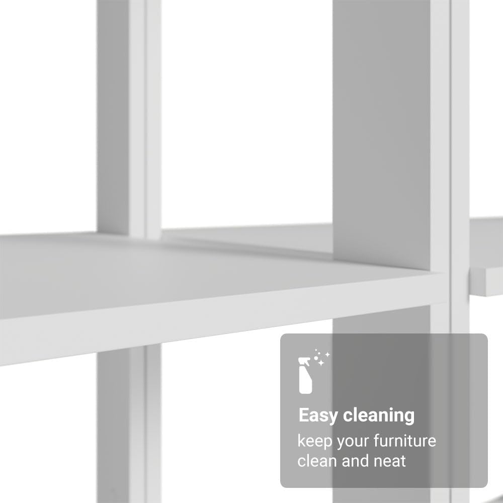 Madesa Kitchen Pantry Storage Rack with 4 Drawers, Open Shelves and Hanging S...