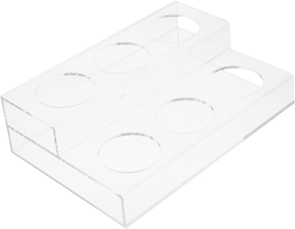 Garneck Acrylic Syrup Holder Multi Functional Wine Rack for Kitchen Coffee Ba...