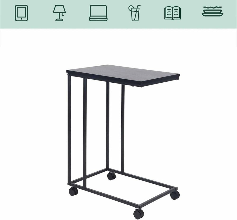 C-Shaped Sofa Side Table, Couch Side Tables That Slide Under, C Table End Tab...