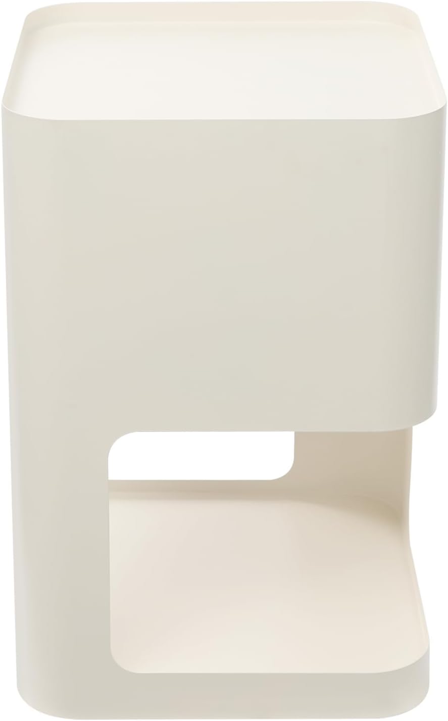 No Assembly Side Table, Modern 3-Tier Carbon Steel Side Table for Living Room...