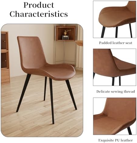 HIPIHOM Extendable Dining Table Set for 8, Walnut Kitchen Table with Chairs |...