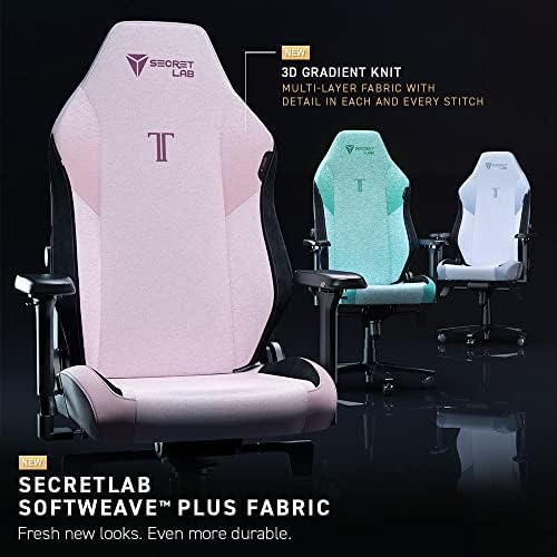 Secretlab Titan Evo Artic White Gaming Chair - Reclining, Ergonomic & Comfortable Computer Chair with 4D Armrests, Magnetic Head Pillow & 4-Way Lumbar Support - White - Fabric