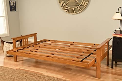 Kodiak Furniture Monterey Queen-size Futon, Butternut Finish with Suede Gray ...