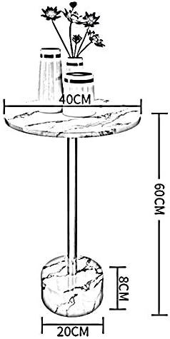 Telephone Table, Side Table Marble Mini Small Round Table Telephone Table Cof...