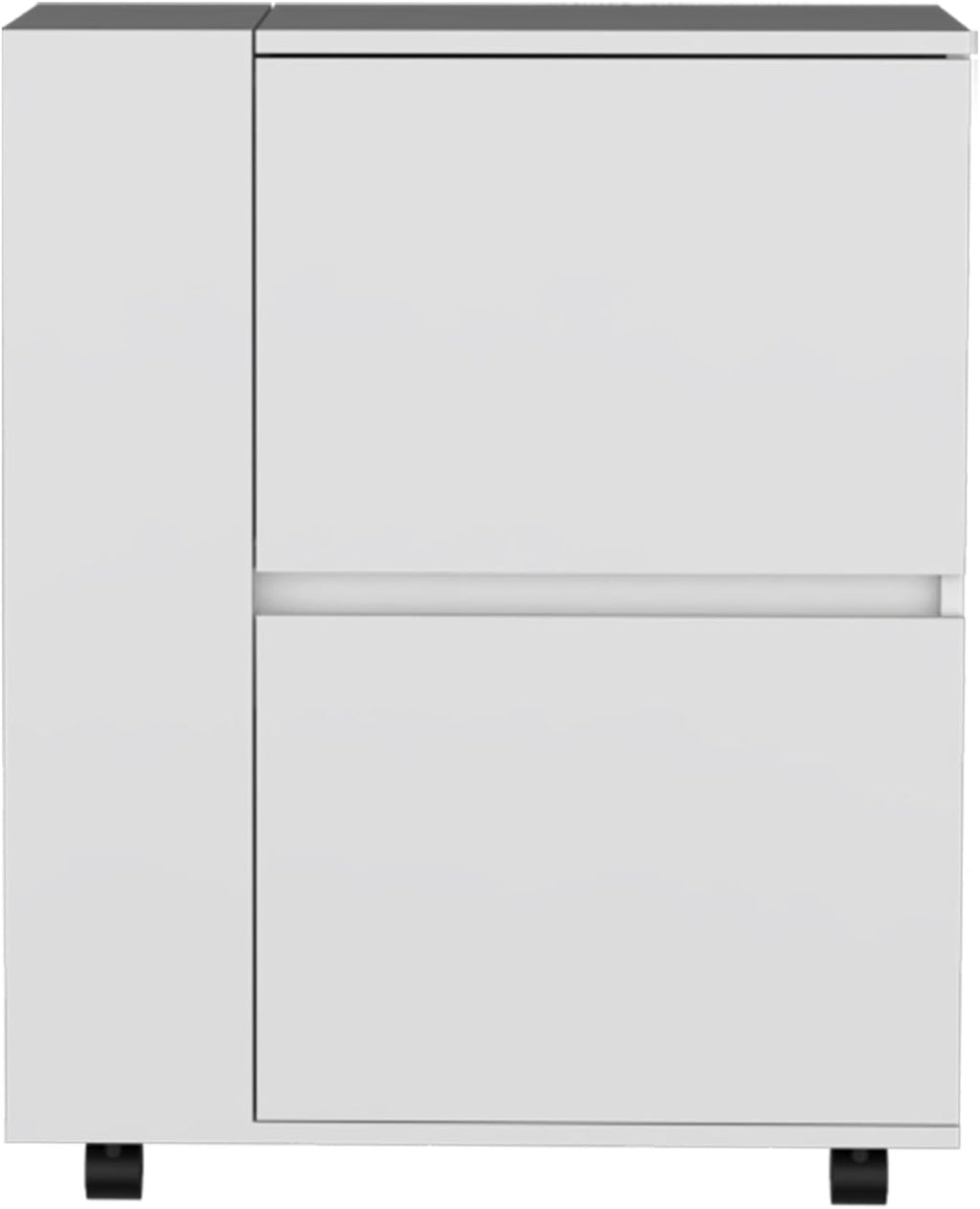 Pantry Cart Two Pull-Down Door Cabinets and Two Open Shelves, Storage Locker for Kitchen Dining Room,for Kitchen Home