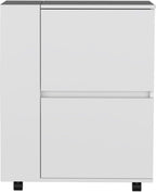 Pantry Cart Two Pull-Down Door Cabinets and Two Open Shelves, Storage Locker for Kitchen Dining Room,for Kitchen Home