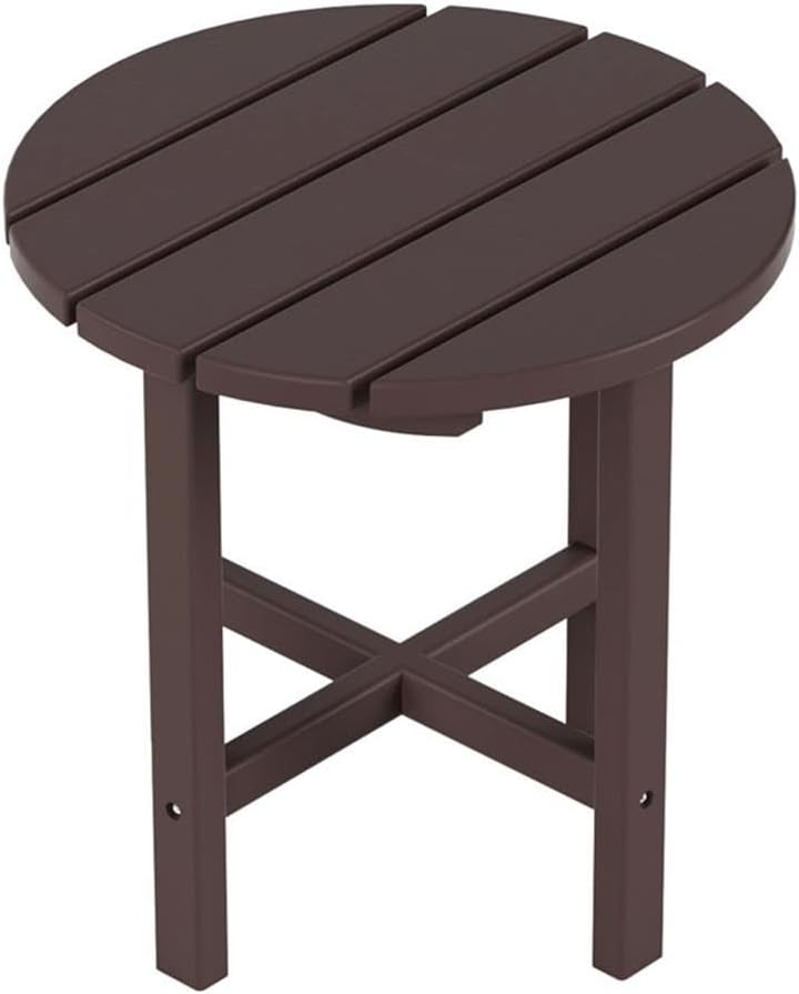 Costaelm Round Outdoor Side Tables, Adirondack Patio Tables for Outside, HDPE...
