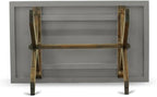 East West Furniture XT796 X-Style Dining Room Table - a Rectangle Solid Wood Table Top with Stylish Legs, 36x60 Inch, Multi-Color