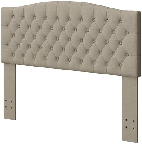Furpopup Linen Upholstered Headboard Queen/Full Size Latest Model Wall Mount,...