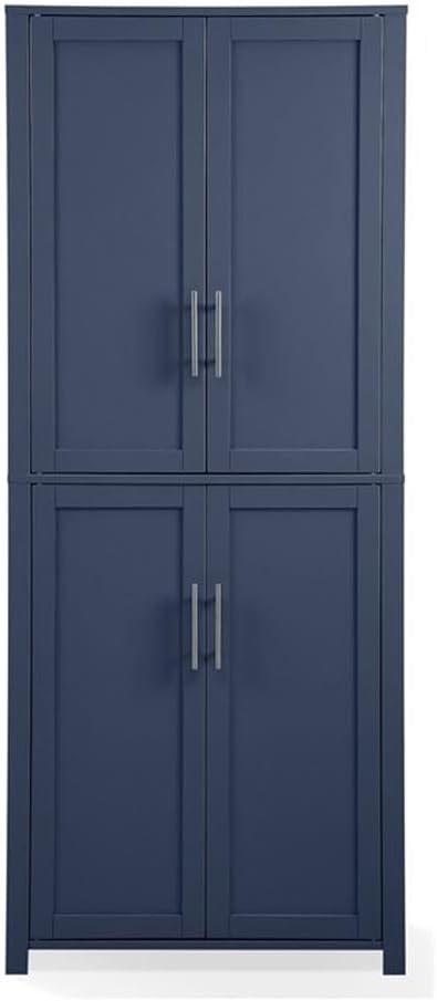 MAKLAINE Modern Traditional MDF Wood Kitchen Storage Pantry, 67" H x 28&...