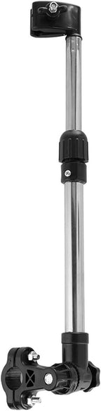 Stainless Steel Umbrella Stand, Adjustable Telescopic Umbrella Holder with 360 Degree Rotation for Bicycle Baby Stroller MBC Pram Handlebar