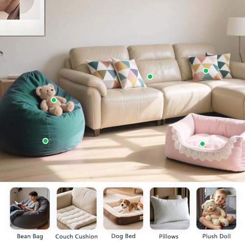 Bean Bag Filler 10lbs, Stuffing for Bean Bag Chair Refill, Shredded Memory Foam Filling for Punching Bag, Couch, Cushions, Dog Bed, Pillows (Multi Color)
