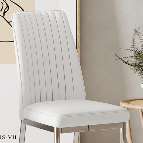 Modern Dining Chairs Set of 6,Dining Room Chairs Set of 6 with PU Leather and...