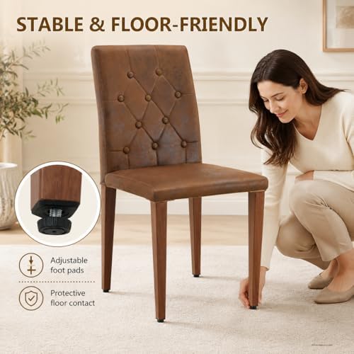 63"-79" Expandable Dining Table Set for 8, Wood Rectangle Dining Ta...