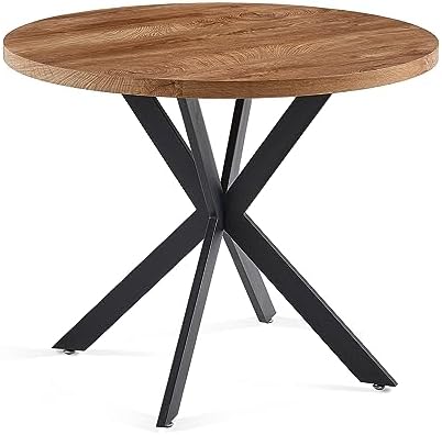 3 Piece Dining Table Set for Small Spaces - Round Kitchen Table Chairs Set of...