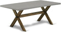 East West Furniture XT797 X-Style Kitchen Dining Table - a Rectangle Wooden Table Top with Stylish Legs, 40x72 Inch, Multi-Color