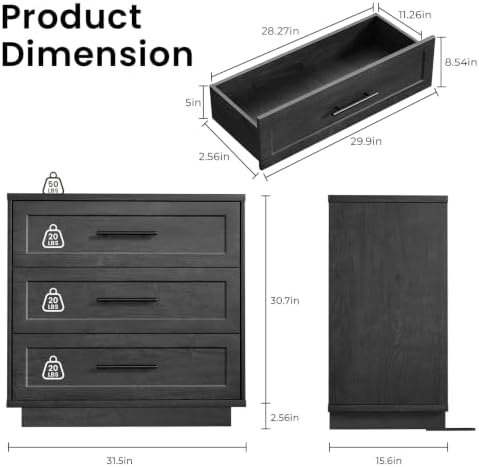Fatmok Modular Entertainment Center & Coffee Bar with LED Lighting,Chargi...