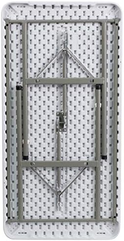 Flash Furniture 4-Foot Granite White Plastic Folding Table