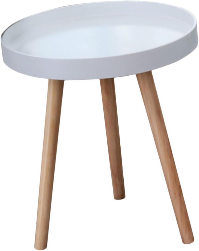 Levemolo Mini Round Sofa Side Table Nordic Style Household Corner Table White...