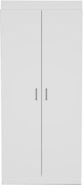 Pantry Double Door Cabinet, Storage Locker with Five Shelves,Three Interior Door Shelves,for Kitchen Home