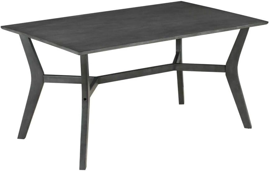 Mid-Century Modern 6-Piece Dining Set with Table, Chairs & Bench
