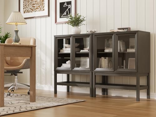 Sideboard Buffet Cabinet with Storage, Small Kitchen Coffee Wine Bar Cabinet ...