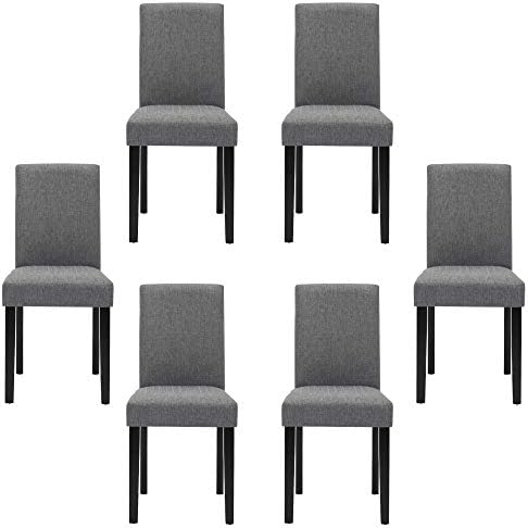 Modern Fabric Dining Chairs Set of 6,Elegant Design Kitchen & Dining Room...