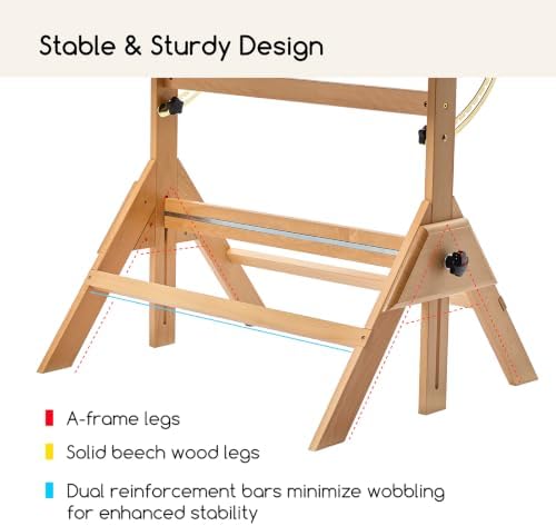MEEDEN Wood Drafting Table & Stool: 35.5" x 23.5" Art Desk and ...