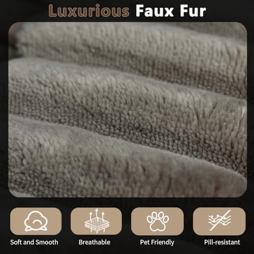 Oversized Lounge Chaise,Cloud Plush Sofa Bed,Upholstered Boneless Cloud Sofa Deep Seat,No Assembly Required,Modern Corduroy Sleeper 3 Seater Chair for Living Room Bedroom Reading,Camel