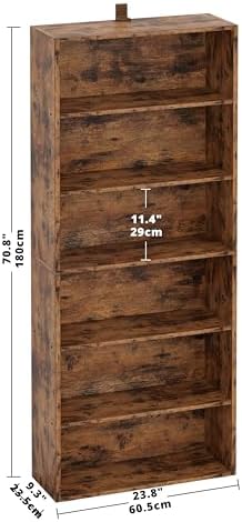 IRONCK Industrial Bookshelves and Bookcases Floor Standing 6 Shelf Display St...