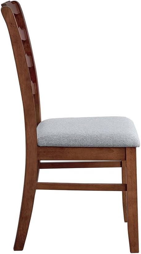 ACTU-Wood Chairs Classic Ladder Back Dining Chairs Set of 2, Cherry Color