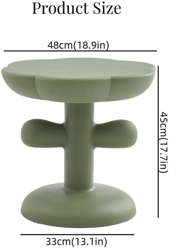 Flower-Shaped Small Tea Table Simple Accent End Table Cute Coffee Table with ...