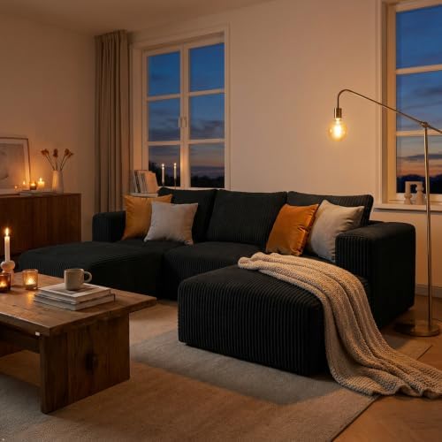 Novilla Modular Sectional Sofa, Modern Cloud Sectional Couch with Smarts Coil...
