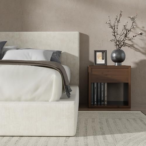 RECCI AirFrame King Size Upholstered Bed Frame with Plush Padded Headboard
