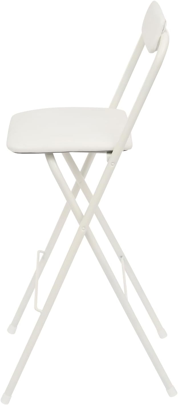 LOYALHEARTDY 1 Pcs Folding Stool, 29.5 in Folding Counter Height Bar Stool wi...