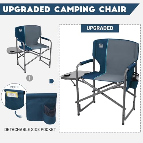 Timber Ridge Aluminum Oversized Camping Chair, Lightweight Portable Directors...