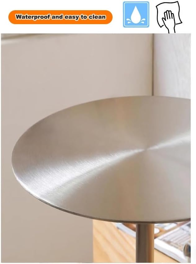 Floating Coffee Table,Wall Mounted Round End Table for Pub & Juice Bar,Sp...