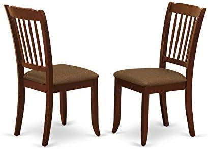 East West Furniture DLDA5-MAH-C 5 Piece Kitchen Table Set for 4 Includes a Ro...